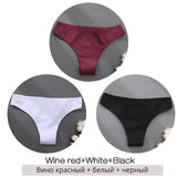 Brazilian Panties Cotton Women Underwear Ladies Solid Color T-back Underpants Sexy Low-rise Panty