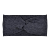 Women Headband Turban Solid Color Girls Knot Hairband Hair Accessories Twisted Ladies Makeup Elastic Hair Bands