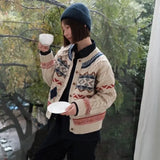 Knitted Design Buttoned Cardigan- Outfit