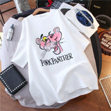 100% cotton cartoon printed short sleeve T-shirt women loose tops Summer streetwear O-neck sweet girls tee shirt