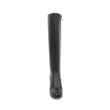 Fashion Zipper Knee High Boots Women Soft Pu Leather Thick High Heels Long Boots Autumn Winter Woman Shoes Size
