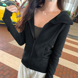 Version Of Slim, Skinny Hooded Sweater, Sports Zipper Jacket, Autumn And Winter New Small Cardigan