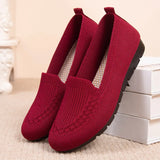 Casual Summer Mesh Breathable Shoes Women's Slip on Flat Shoes Ladies Loafers Comfortable Lightweight Sneaker Flats