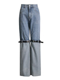 2025 Autumn Niche High Waist More Wear Design Straight Belt Leg Color