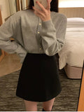 Knitted Heart Buttoned Cardigan- Outfit
