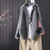 Spring and Autumn New Products Loose Lapel Button Knit Cardigan Women's Diamond Plaid Fashion Casual Sweater