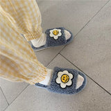 Women Slipper Couple Men Shoe Fluffy Soft Warm Slip On House Slippers Antiskid Antislip Cozy Short Plush for