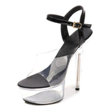New Woman shoes summer sandals heel transparent female platform High Heels Crystal pole dance wedding dress 2020 stripper