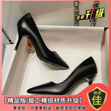 Soft-Skin High-Heeled Women's Fine Heel Sexy Pointer 2025 Spring And Autumn 2025 New French Temperament Shallow Work