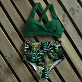 High Waist Bikini 2021 Halter Swimwear Women Swimsuit Female Bikini Set Bodysuit Bathing Suit Summer