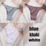 Panties Cotton Briefs Female Underpants Sexy Thong Pantys Underwear Solid Color Intimates Lingerie For Women