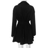 Black Embroidery Shirt Mini Dress- Outfit