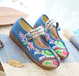 Zingj Shoes Retro Embroidered Cloth Shoes Women's Single Shoes Grandma Shoes Mother-In-Law Shoes Mother