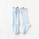 Pair 0 to 24M Cute Fox Baby Sock Non Slip With Grips Cotton Long Socks For Infant Girls Boys Newborn Knee High Socks