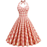 Swing Casual Vintage Dress 50s 60s Retro Short Cocktail Vestidos V Neck Sleeveless Chic Party Pin Up Rockabilly