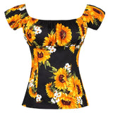 Off Shoulder Tops 50s Women Summer Sexy Shirt Classic Slash Neck Blouses Female Slim Cotton Plus Size Vintage