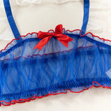 Snow White Mesh Lingerie Set-Outfit