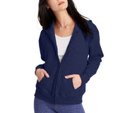 Women's Clothing Women's Full Zipper Plus Velvet Hoodie