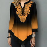 Round Milk Silk Neck Loose Gradient Women's