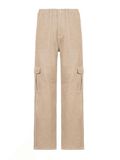 Pocket Detail Straight Cargo Jeans- Outfit