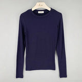 Quality T Shirt Korean Style Slim T-shirts 2021 Sexy Tshirts Cotton Long Sleeve Summer Casual Women Tops Tee Shirt