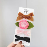 New Leopard Printed Bowknot Hair Clips For Cute Girls Lace Handmade Hairpins Boutique Barrettes Kids Hair