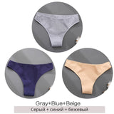 Cotton Underwear Women M-2XL Comfortable Panties Ladies Plus Size Underpants Solid Color Briefs Female