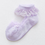 0 to 6 Yrs Toddler Baby Child Girls Ruffle Lace Ankle Cotton Dress Socks Princess Summer Cotton Eyelet Flower