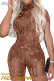 Summer Short Sleeve Jumpsuit for Women Bodycon Sexy V Neck Button Rompers Shorts Hollow Out Bodysuit Club
