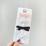 New Leopard Printed Bowknot Hair Clips For Cute Girls Lace Handmade Hairpins Boutique Barrettes Kids Hair