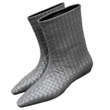 Loose Sleeve Slope And Straight Sleeve Boots 2025 Autumn And Winter New Fashion Square Head Temperament Short Boots