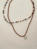 2pcs Y2K Beaded Necklace- Outfit