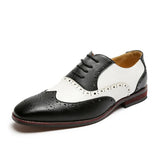 Zingj New Block Carved Men's Pointed Business Leisure Groom Wedding Shoes British Hairstylist