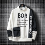 Round Neck Long-Sleeved Pullover Men's 2021 New Winter Coat Loose Pullover Sweatshirt Street