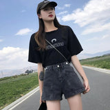 Fashion Summer Mini Casual High Waist Sexy Women's Jeans Short Pants Denim Shorts Distressed Hot Vintage Aesthetic