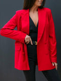 Zingj Wise Popular Autumn And Winter Long Sleeve Double Breasted Suit Collar Coat Women's