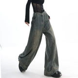Vintage Stitch Details Baggy Boyfriend JeansOutfit