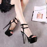Dancing Shoes Heels Ladies Large Heels Women 41-45 Sexy Waterproof Platform Stilettos