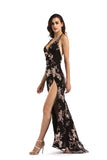 black Sequins maxi Summer dress women vintage Elegant Backless Party Dress long club Bodycon dresses sukienki vestidos