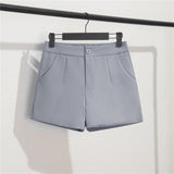 Zingj Shorts Female Summer Dress 2024 New Korean Version Of High Waist A-Word Wide Leg Pants Loose Show Thin Wear Casual