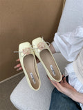 Children With Skirt 2025 New Niche Bows Shallow Flat And Mary Jane