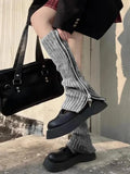 Zip-Up Knitted Leg