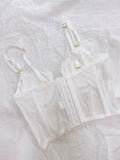 bustier corset with lace