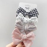 2021 New Sweet Leopard Printed Hair Clips For Cute Girls Bowknot Barrettes Safty Hairpin Headwear Kids Hair