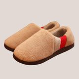 Slippers Home Memory foam Winter Short Plush Indoor Slippers Male Comfy Flock Non-slip House Shoes For Men Big size