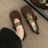 Spring And Autumn 2025 New Retro-Sensitive Red Single Shoe Fashion Korean Version Of The Flat Design Mary Precious