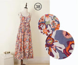 Summer Women Sleeveless Spaghetti Strap Long Dress Mori Girls Beach Floral Dress Retro Dress vestidos longos de