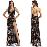 club Party Sequin maxi Dress women summer dress elegant bodycon vintage woman Long dresses clothes vestidos