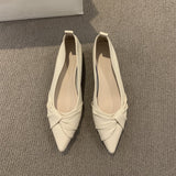 Famous Pointy-Headed Solid Single-Shoe Women In The Autumn Of 2025 New Net Red With 100 Single Shoes With Anti-Slip