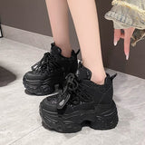 New Summer Summer Thick-Soled Thick-Soled High-Heeled Small White Shoes Korean Version Of The Pine Cake